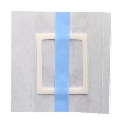 China Medical waterproof transparent wound dressing adhesive pad silicone wound dressing border for sale