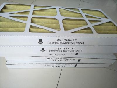 China Metal Frame Primary Effect Folding Screen Air Filter 11kw for sale