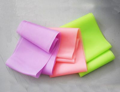 China Banda de estiramiento de yoga/banda Dyna de látex de color rosa resistente en venta