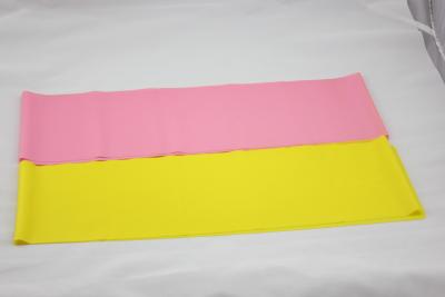 China Banda de yoga rosa 100% de látex banda de yoga 120x15cm en venta