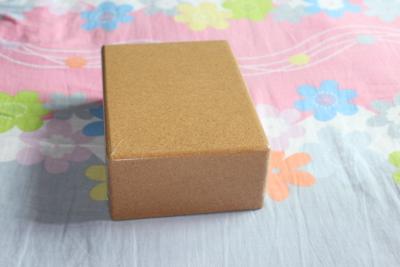 China yoga brock with cork material , cork block for yoga exercise for sale