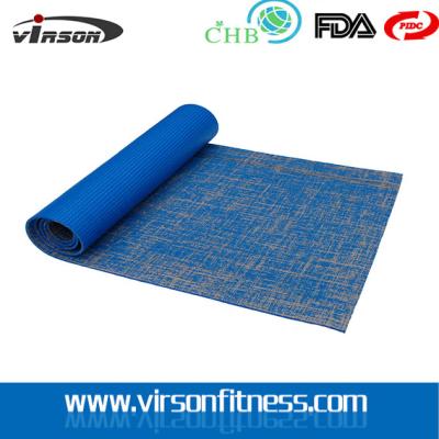 China 2015 hot selling high quality eco friendly jute yoga mats with customize logo for sale