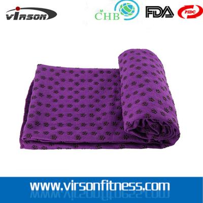 China Contrast color yoga towel,non-slip Yoga Towel,microfiber yoga towel for sale