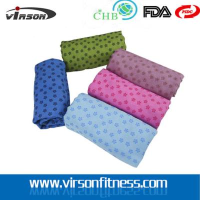 中国 hot sell microfiber yoga mat towel with logo China manufacturer 販売のため