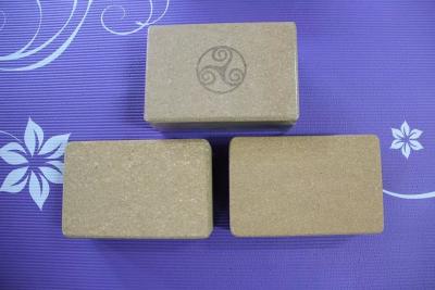 China 2015 wholesale custom logo printing cork foam bamboo yoga block for sale
