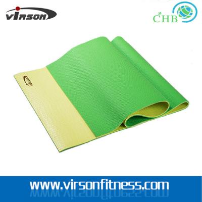 China Virson double layer colour eco-friendly PVC material yoga mat for sale