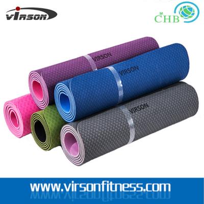 China Ningbo Virson hot sales TPE yoga mat.ECO friendly gym mat en venta