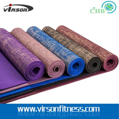China Virson New style hot sale eco friendly PVC jute yoga mat for sale