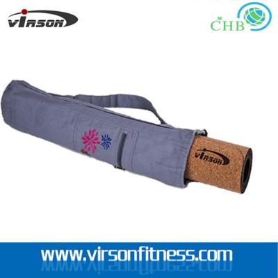 China Ningbo Virson  Yoga mat Bag / Organic Yoga Bag canvas yoga mat bag with zipper& pockets for sale