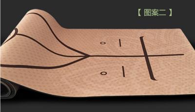 China New premium Eco friendly lase carve printing fitness mat custom printed anti slip natural cork rubber yoga mat for sale