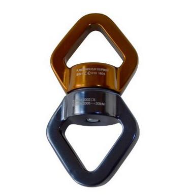 China Heavy duty double loop spinning swivel.Climbing carabiner for sale