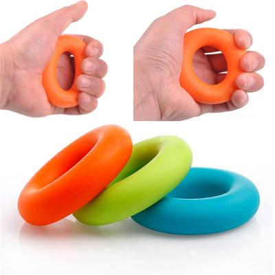 China Silicone Rubber Portable Strength Hand Grip Gripping Ring Carpal Expander Finger Trainer Gripper zu verkaufen