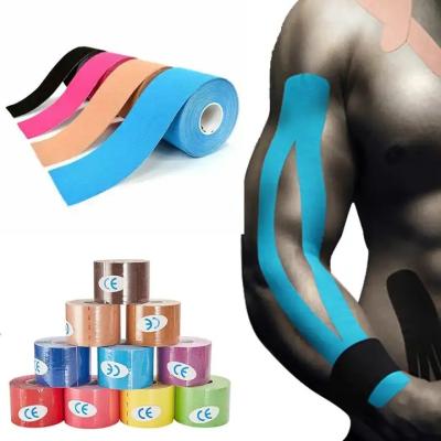 China Precut Athletic 5cmX5m Kinesiology kinesio tape tape For Muscle thearpy body tape kinesiology for sale