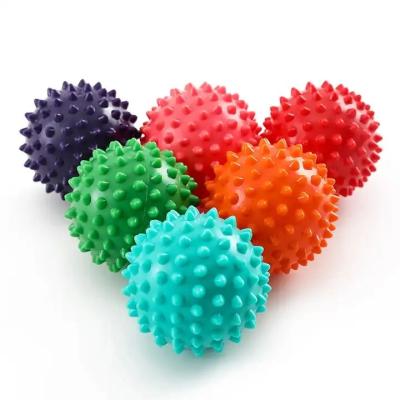 China Physical Spiky Massage Ball Portable Foot Back Muscle Deep fascia Release Spiked Massager Roller ball for sale
