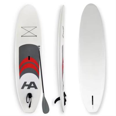 China wholesale customized logo solid durable plastic all skill levels mioe grip hardshell stand up paddle sup board for sale