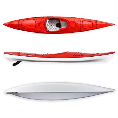 China New Design OEM/ODM 14' GT ABS Thermoformed Light Weight Ocean Touring One Person Sit In Kayak canoe with skeg for sale