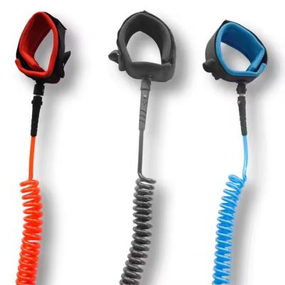 China Cheap Coiled Safety Leash For SUP And Surfboard for sale