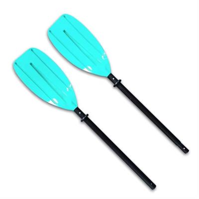 China Wholesale Cheap Plastic Blade Aluminum Shaft Child Kayak Paddle Adjustable Two Pieces Children Kayak Paddle For Kids for sale
