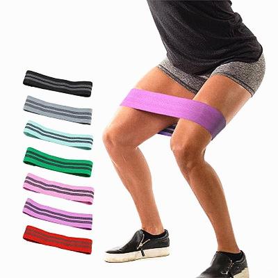 China Virson Anti Slip Cotton Hip Resistance Bands Booty Exercise Elastic Bands For Yoga Stretching Training Fitness for sale