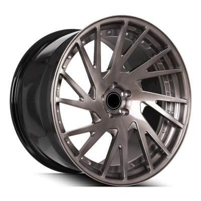 China Customized 19 20 21 22 inch 2 piece custom Forged wheels 5x112 5x120 5x114.3 5X130 for sale