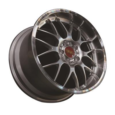 China Customized 2 piece brushed  polished luxury forged wheel rim for sale for sale