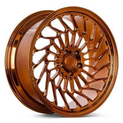 China Professional custom alloy chrome 5x100 gold 18 24 inch rims gold colored car alloy wheel rims for sale en venta