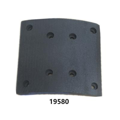 China MERCEDES BENZ Truck Brake Lining With Rivets 19580 19581 MP75 MP76 for sale