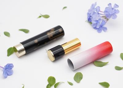 China Aluminum Lipstick Tube Round 3.5g Cosmetic Cylinder Plastic for sale