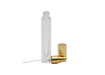 China Square 10ml Glass Perfume Atomizer Bottle Portable Mist Spray for sale