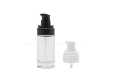 China Cylinder Liquid Foundation Bottle 30ml Cosmetic Empty Glass Lotion for sale