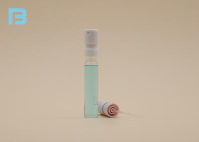 China Snap On Refillable Empty Glass Perfume Bottle Unique For Cosmetic Packaging for sale