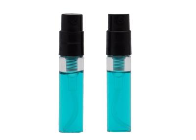 China 2 Ml Clear Refillable Glass Perfume Spray Bottles Vial Pefume Atomizer for sale