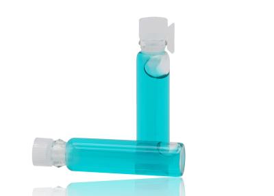China Espese el pequeño probador de cristal del perfume de los frascos con el parte movible plástico en la talla 2ml 5ml en venta