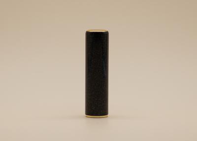 China Perlenpulver leerer schwarzer sternenklarer Himmel-Blick-glänzende runde Form der Lippenstift-Rohr-4.5g zu verkaufen