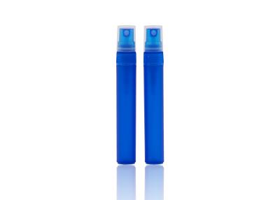 China 5ml 8ml 10ml Frosted Spray Bottle Blue Pen Shape Plastic Perfume Atomizer for sale