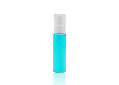 China Travel Packing Plastic Clear PET Spray Bottles With White Fine Mist Sprayer Pump for sale