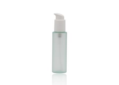 China Green Thick 150ml Clear Plastic Spray Bottles With Matte White Cream Pump for sale