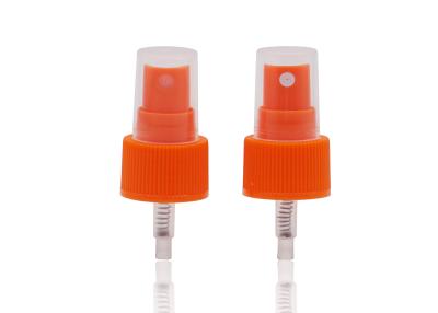 China Orange Color Fine Mist Sprayer Pump , 20mm 0.2ml Dosage Cosmetic Spray Pump for sale