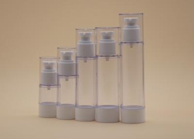 China Luxury Airless Spray Bottle , Transparent Plastic Airless Pump Bottles for sale