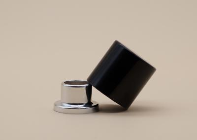 China Matte Black Perfume Bottle Lids Cylinder Shape Leak Proof High Reliability for sale