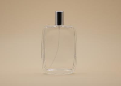 China 100ml Cosmetic Spray Bottle , Rectangle Perfume Bottle Silk Screen Printing for sale