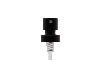 China Aluminum Black Color Perfume Bottle Spray Pump With Collar Have Ferrule for sale