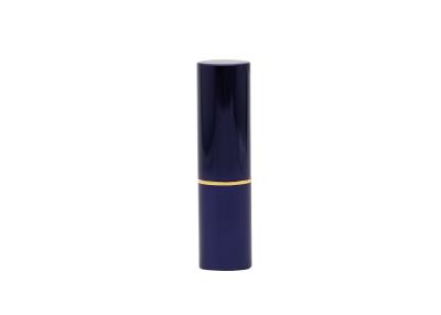 Chine Tubes vides bleus brillants en aluminium du baume à lèvres 3.5g d'aimant avec la forme ronde à vendre