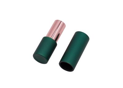 China Aluminum Green Luxury Empty Magnet Lipstick Tubes 3.5g Lip Balm Tubes​ for sale