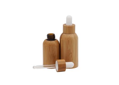 China 50ml bambú 18/410 botellas del dropper del aceite esencial en venta