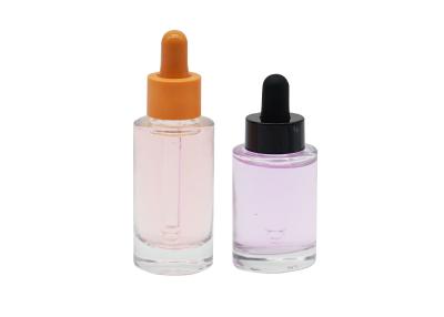 China 50ml 30ml Glass Dropper Bottle Essential Oil Clear Glass Dropper Bottles for sale