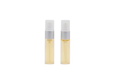 China 8ml Clear Perfume Sample Spray Bottles Cylinder Shaped for sale