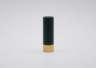 China ODM Dark Green Metal Empty Lipstick Tube Color Spraying Surface for sale