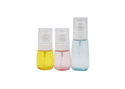 China garrafa cosmética do pulverizador do tonalizador plástico colorido do animal de estimação 100ml para cuidados pessoais à venda