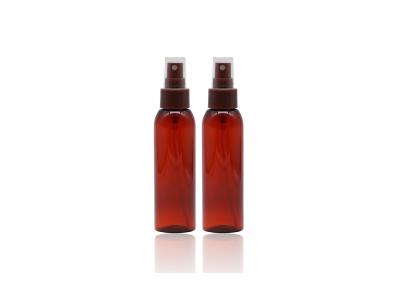 China 50ml Empty Cylinder Plastic Clear Dark Red Fine Mist Cosmetic Spray Bottle for sale